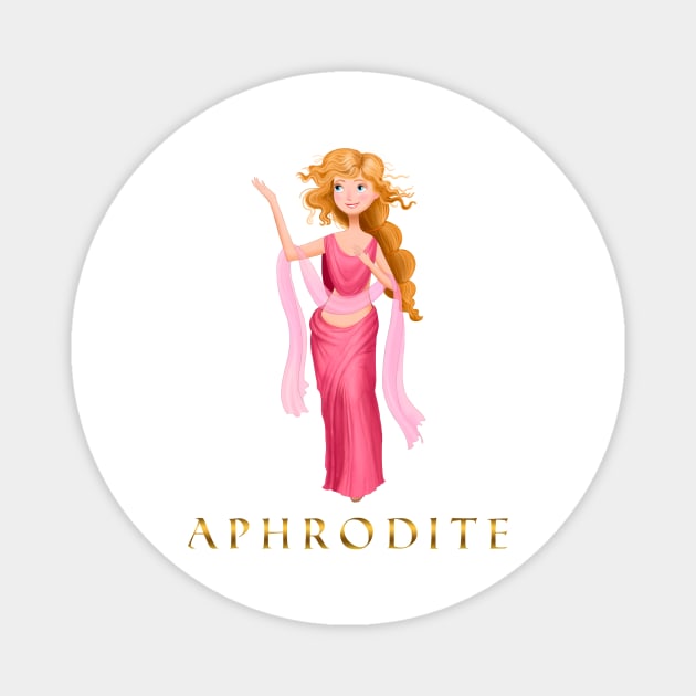 Aphrodite Greek Goddess Magnet by SybaDesign